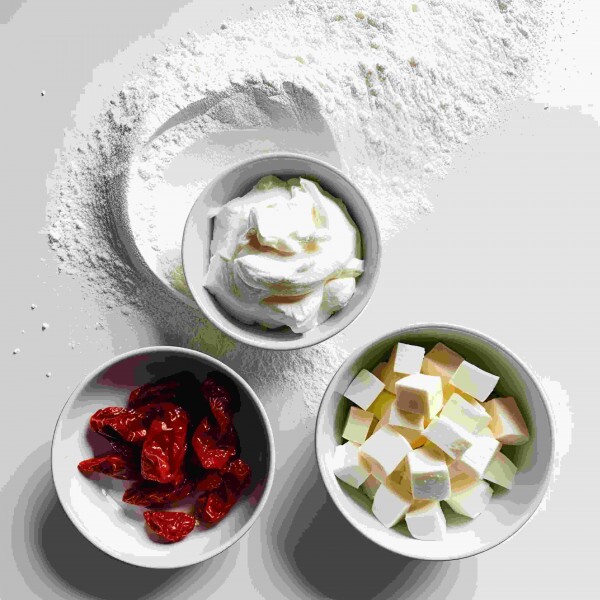 Creme de muçarela com tomate seco