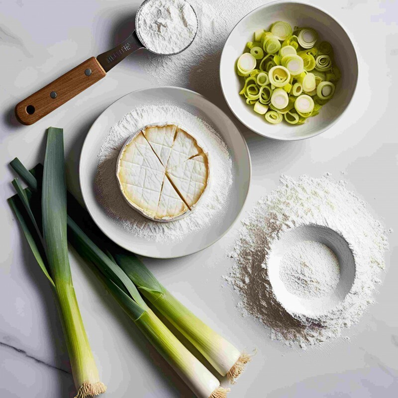 Brie com alho-poró