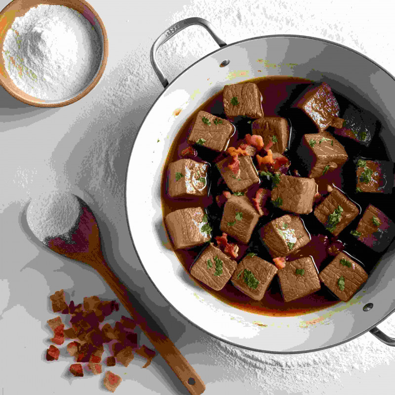 Carne clássica com bacon