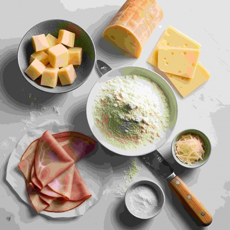 Parma com três queijos