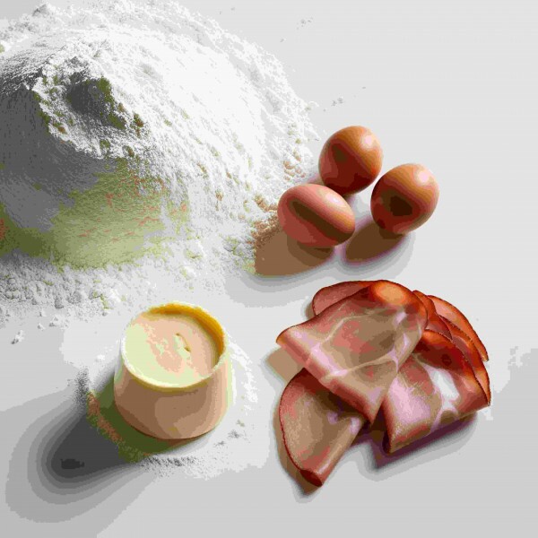 Mousse de emmental com parma