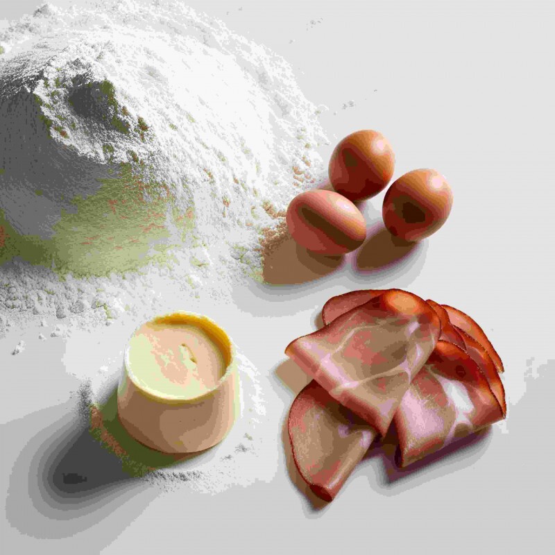 Mousse de emmental com parma