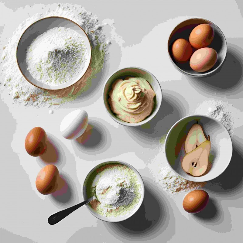 Mousse de gorgonzola com peras