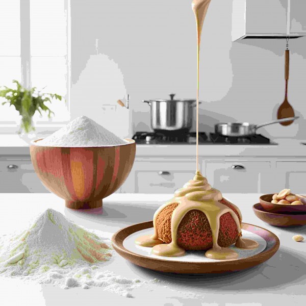 Paçoca com zabaione