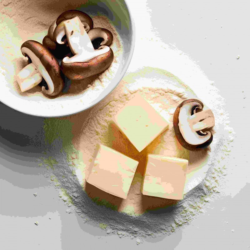 Muçarela com shiitake