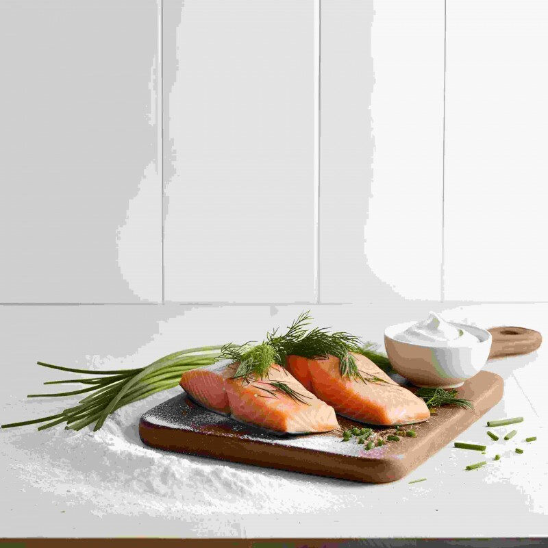 Salmão defumado com creme fraîche